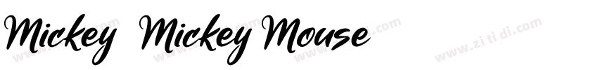 Mickey (Mickey Mouse字体转换